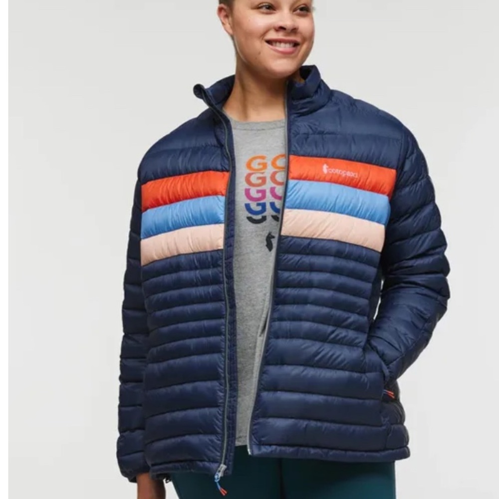 Cotopaxi Women’s XL Fuego Down Jacket Puffer Puff NWT ink/rosewood - Picture 2 of 6